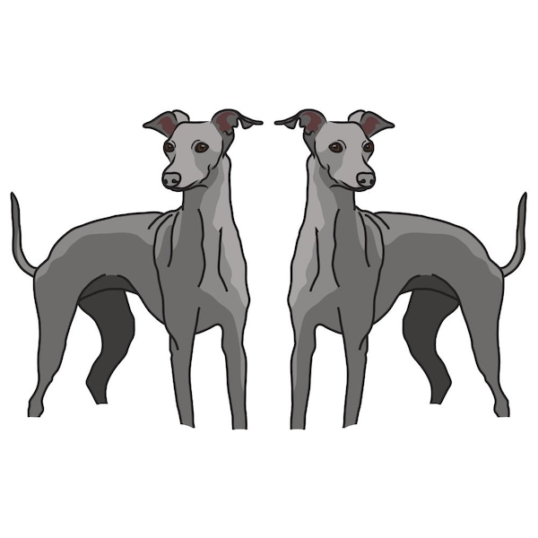 Signmission Italian Greyhound Dog Decal, Dog Lover Decor Vinyl Sticker D-18-Italian Greyhound - main